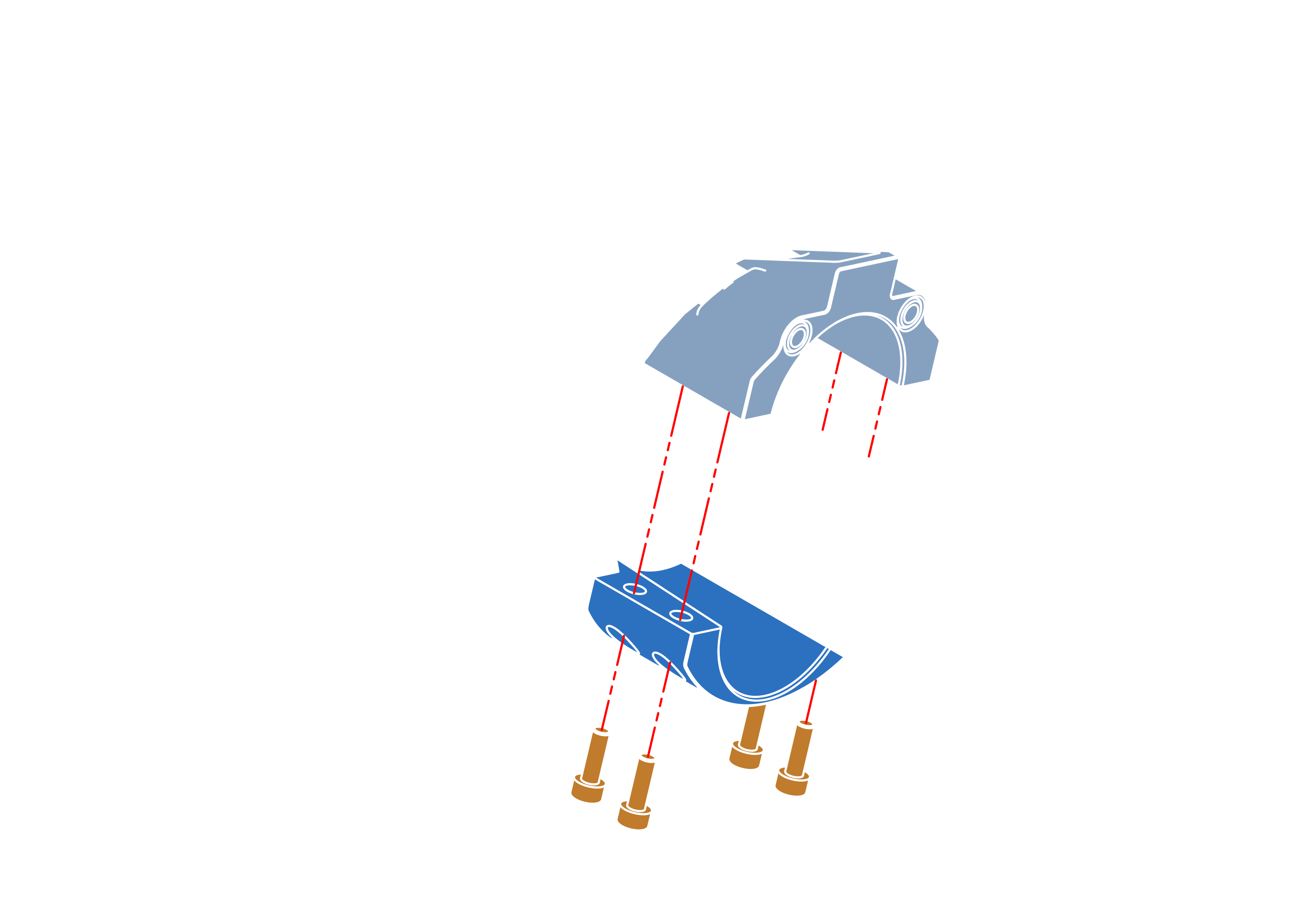 Detaching motor mounts