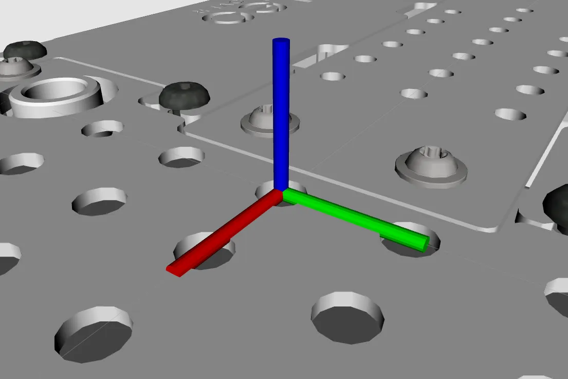 Base link location shown inside RViz